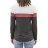 image:imageLong Sleeve Shirts for Women  Multicolor Crew Neck Womens Tops and TeesWhite Pink Charcoal