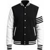 image:imageMen Varsity Jackets  Letterman Bomber Style Baseball Jackets For MensBlack White 4 Stripe