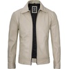 image:imageMens Leather Jacket  Real Lambskin Vintage Style Leather Jackets For MenBeige