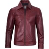 image:imageMens Leather Jacket  Real Lambskin Vintage Style Leather Jackets For MenBurgundy