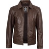 image:imageMens Leather Jacket  Real Lambskin Vintage Style Leather Jackets For MenCoffee