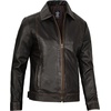 image:imageMens Leather Jacket  Real Lambskin Vintage Style Leather Jackets For MenDark Brown Ruboff