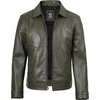 image:imageMens Leather Jacket  Real Lambskin Vintage Style Leather Jackets For MenOlive Green