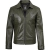 image:imageMens Leather Jacket  Real Lambskin Vintage Style Leather Jackets For MenOlive Green