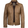image:imageMens Leather Jacket  Real Lambskin Vintage Style Leather Jackets For MenYellow Wax