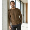 image:imageMens Long Sleeve Tee Shirts  Casual Tipping Crew Neck Raglan TShirtsBrown  Mens Black Piping Raglan Shirt