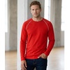 image:imageMens Long Sleeve Tee Shirts  Casual Tipping Crew Neck Raglan TShirtsRed  Mens Piping Raglan Shirt Long Sleeves