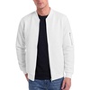 White - Mens Dale Jacquard Bomber Jacket