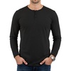 image:imageDecrum Henley Shirts for Men  Casual Fashion Mens Long Sleeve Tee ShirtsBlack