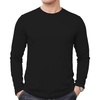 image:imageDecrum Mens Long Sleeve Shirt  Full Sleeves Crew Neck T Shirts for MenBlack