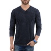 image:imageDecrum Mens Long Sleeve Shirt  Soft Poly Cotton T Shirts for MensBlack Mineral Wash