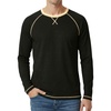 image:imageDecrum Mens Raglan Long amp Short Sleeve Tee ShirtsBlack