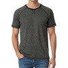 image:imageDecrum Mens Raglan Long amp Short Sleeve Tee ShirtsBlack Charcoal Grey