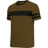 image:imageDecrum Mens Short Sleeve Crew Neck Striped T ShirtsBrown  3 Striped Short Sleeve