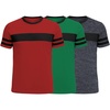 Set 71 - Pack of 3 Mens 3 Striped Short Sleeve