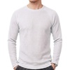 image:imageDecrum Mens Waffle Long Sleeve Crew Neck Tee ShirtsWhite
