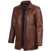 image:imageDecrum Real Lambskin Leather Coat Mid Length Long Jackets For MenBrown