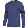 Denim Blue - 2 Stripes Long Sleeve
