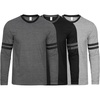 Set 61 - Pack of 03 Mens 2 Stripe Long Sleeve Shirt