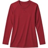 image:imageLong Sleeve Shirts for Women  Raglan Full Sleeves Womens Crew Neck TopsRed