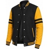 image:imageMen Varsity Jackets  Letterman Bomber Style Baseball Jackets For MensBlack Yellow 2 Stripe