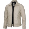 image:imageMens Leather Jacket  Real Lambskin Vintage Style Leather Jackets For MenBeige