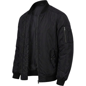 image:imageDecrum Black Mens Polyester Bomber Jackets Casual StyleBlack
