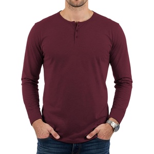 image:imageDecrum Henley Shirts for Men  Casual Fashion Mens Long Sleeve Tee ShirtsMaroon