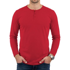 image:imageDecrum Henley Shirts for Men  Casual Fashion Mens Long Sleeve Tee ShirtsRed