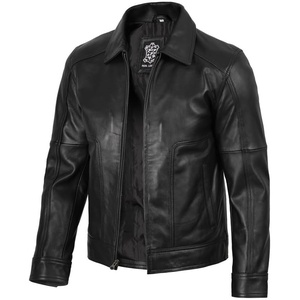 image:imageDecrum Leather Jacket Men  Real Lambskin Vintage Mens Leather JacketThmas Black