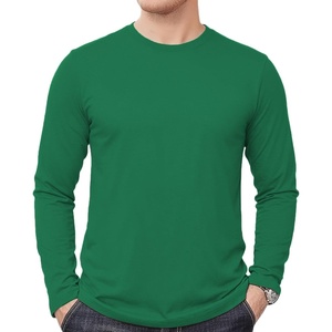 image:imageDecrum Mens Long Sleeve Shirt  Full Sleeves Crew Neck T Shirts for MenGreen