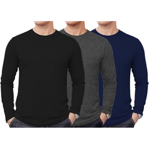 image:imageDecrum Mens Long Sleeve Shirt  Full Sleeves Crew Neck T Shirts for MenSet 64
