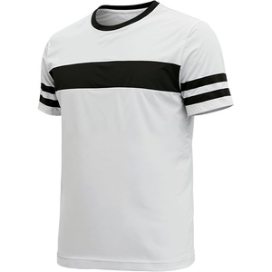 image:imageDecrum Mens Short Sleeve Crew Neck Striped T ShirtsWhite  3 Striped Short Sleeve