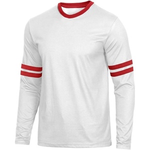 image:imageDecrum Ringer Shirts Men  Crew Neck Stripe Long Sleeves Tee ShirtsWhite  Red 2 Stripes Long Sleeve