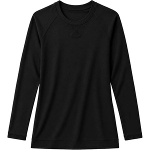image:imageLong Sleeve Shirts for Women  Raglan Full Sleeves Womens Crew Neck TopsBlack