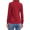 image:imageDecrum Casual Long Sleeve Polo Shirts for WomenWomens Lgs Rib Polo Shirt  Red