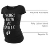 image:imageGraphic Maternity Shirts for Women  Kicking Me Small Funny Pregnancy TopsBlack