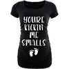 image:imageGraphic Maternity Shirts for Women  Kicking Me Small Funny Pregnancy TopsBlack