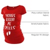 image:imageGraphic Maternity Shirts for Women  Kicking Me Small Funny Pregnancy TopsRed