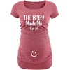 image:imageGraphic Maternity Shirts for Women Short Sleeve Funny Pregnancy Tops TeesHeather Pink Baby Made Me Eat It Maternity Shirt