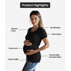 image:imageGraphic Maternity Shirts for Women Short Sleeve Funny Pregnancy Tops TeesMts Black Baby Made Me Eat It Maternity Shirt