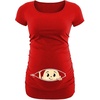 image:imageGraphic Maternity Shirts for Women Short Sleeve Funny Pregnancy Tops TeesRed  Baby Maternity Tshirt