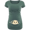image:imageGraphic Maternity Shirts for Women Short Sleeve Funny Pregnancy Tops TeesSea Green  Baby Maternity Tshirt