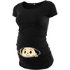 image:imageGraphic Maternity Shirts for Women Short Sleeve Funny Pregnancy Tops TeesBlack  Baby Maternity Tshirt