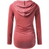 image:imageHooded Maternity Long Sleeve Shirt  Pregnancy Full Sleeves Tops for WomenHeather Pink