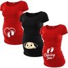 image:imagePack of 03 Maternity Shirts for Women Multipack Graphic Pregancy Tees amp TopSet 21