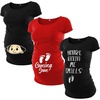 image:imagePack of 03 Maternity Shirts for Women Multipack Graphic Pregancy Tees amp TopSet 22