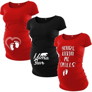 image:imagePack of 03 Maternity Shirts for Women Multipack Graphic Pregancy Tees amp TopSet 1