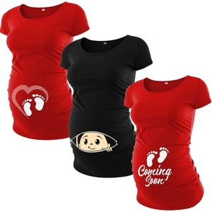 image:imagePack of 03 Maternity Shirts for Women Multipack Graphic Pregancy Tees amp TopSet 21