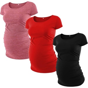 image:imagePack of 03 Maternity Shirts for Women Multipack Graphic Pregancy Tees amp TopSet 68